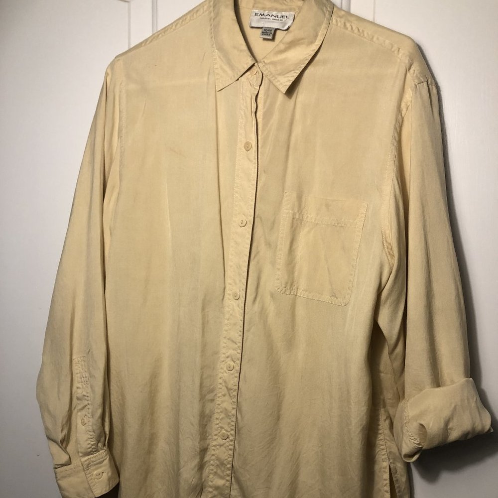 Emanuel Ungaro 100% silk long sleeve shirt
